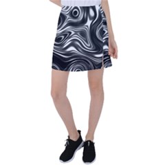 Wave Abstract Lines Tennis Skirt by HermanTelo