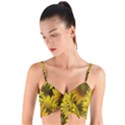 Surreal Sunflowers Woven Tie Front Bralet View1