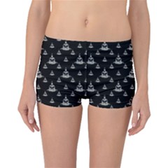 Buddhism Motif Print Pattern Design Boyleg Bikini Bottoms by dflcprintsclothing