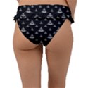 Buddhism Motif Print Pattern Design Frill Bikini Bottom View2
