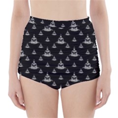 Buddhism Motif Print Pattern Design High-waisted Bikini Bottoms by dflcprintsclothing