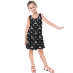 Buddhism Motif Print Pattern Design Kids  Sleeveless Dress by dflcprintsclothing