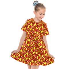 Rby-b-8-6 Kids  Short Sleeve Shirt Dress by ArtworkByPatrick