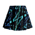 Modern Abstract Geo Print Mini Flare Skirt View1