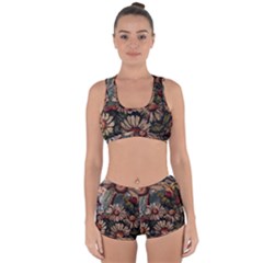 Old Embroidery 1 1 Racerback Boyleg Bikini Set by bestdesignintheworld