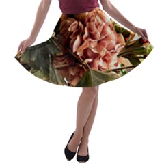 Begonia 1 1 A-line Skater Skirt by bestdesignintheworld