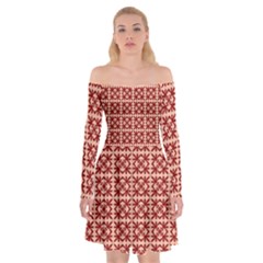 Df Pietri Off Shoulder Skater Dress by deformigo