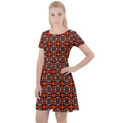 Df Mandarino Cap Sleeve Velour Dress  by deformigo