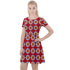 Df Polymorfia Cap Sleeve Velour Dress  by deformigo