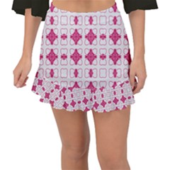Df Hazel Conins Fishtail Mini Chiffon Skirt by deformigo