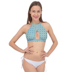 Df Shinna Dipti Cross Front Halter Bikini Top by deformigo