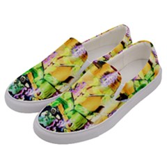 Lilac On A Counter Top 1 Men s Canvas Slip Ons by bestdesignintheworld