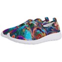 Seamless Abstract Colorful Tile Men s Slip On Sneakers View2