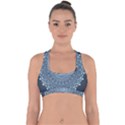 Luxury Mandala With Golden Arabesque Pattern Arabic Islamic East Style Cross Back Hipster Bikini Top  View1