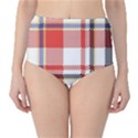 Plaid Mosaic Pixel Seamless Pattern Classic High-Waist Bikini Bottoms View1