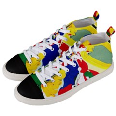 Africa As It Is 1 2 Men s Mid-top Canvas Sneakers by bestdesignintheworld