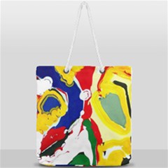 Africa As It Is 1 2 Full Print Rope Handle Tote (large) by bestdesignintheworld