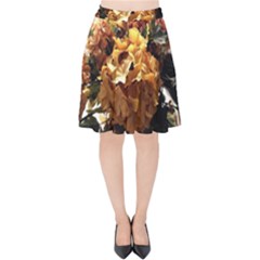 Begonia 1 2 Velvet High Waist Skirt by bestdesignintheworld