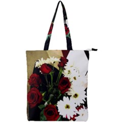 Roses 1 2 Double Zip Up Tote Bag by bestdesignintheworld