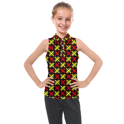 Rby-c-2-6 Kids  Sleeveless Polo Tee by ArtworkByPatrick