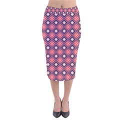 Alotia Velvet Midi Pencil Skirt by deformigo