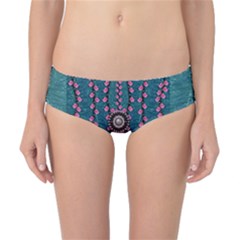 Japanese Sakura Blossoms On The Mountain Classic Bikini Bottoms by pepitasart