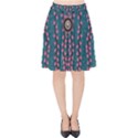 Japanese Sakura Blossoms On The Mountain Velvet High Waist Skirt View1