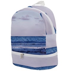Pink Ocean Hues Zip Bottom Backpack by TheLazyPineapple