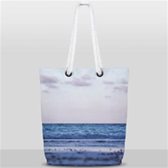 Pink Ocean Hues Full Print Rope Handle Tote (small) by TheLazyPineapple