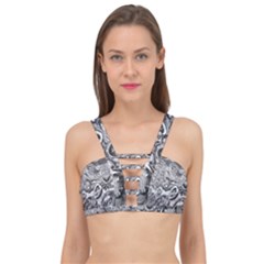 Pebbels In The Pond Cage Up Bikini Top by ScottFreeArt