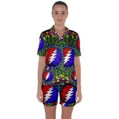 Grateful Dead Satin Short Sleeve Pyjamas Set by Sapixe