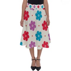 Abstract Art Background Wallpaper Perfect Length Midi Skirt by Vaneshart