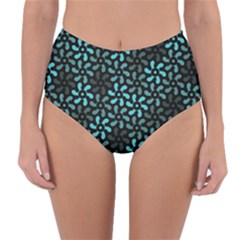Decorative Flower Nature Abstract Reversible High-waist Bikini Bottoms by Vaneshart