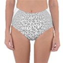 Triangle Poly Low Poly Background Reversible High-Waist Bikini Bottoms View3