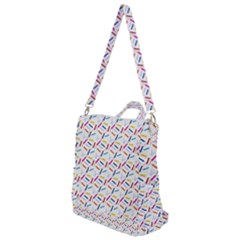 Sprinkles Flat Design Patter Food Crossbody Backpack by Vaneshart