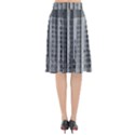 Architecture Structure Glass Metal Flared Midi Skirt View2