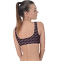 Abstract Orange Geometric Pattern Ring Detail Bikini Top View2