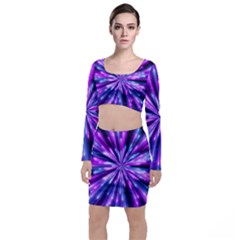Background Structure Lines Top And Skirt Sets by Vaneshart