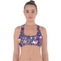 Web Network Abstract Connection Cross Back Hipster Bikini Top  View1