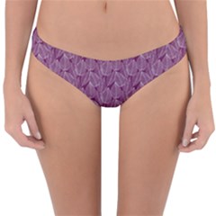 Leaf Pattern Lace Leaf Leaves Reversible Hipster Bikini Bottoms by Vaneshart