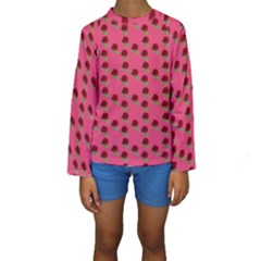 Rose In Mexican Pink Kids  Long Sleeve Swimwear by snowwhitegirl
