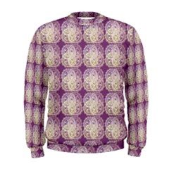 Doily Only Pattern Purple Men s Sweatshirt by snowwhitegirl