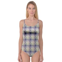 Doily Only Pattern Blue Camisole Leotard  by snowwhitegirl