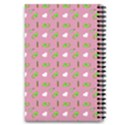 Green Elephant Pattern Mauve 5.5  x 8.5  Notebook View2