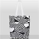 Black And White Crazy Pattern Full Print Rope Handle Tote (Small) View2