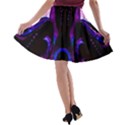 Demon Ethnic Mask Extreme Close Up Illustration A-line Skater Skirt View2
