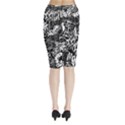 Graffiti Abstract Collage Print Pattern Midi Wrap Pencil Skirt View2