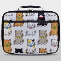 Cat Kitten Seamless Pattern Full Print Lunch Bag by Vaneshart