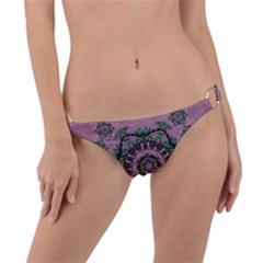 Sakura Wreath And Cherry Blossoms In Harmony Ring Detail Bikini Bottom by pepitasart
