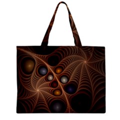 Fractal Fantasy Abstract Design Zipper Mini Tote Bag by Wegoenart